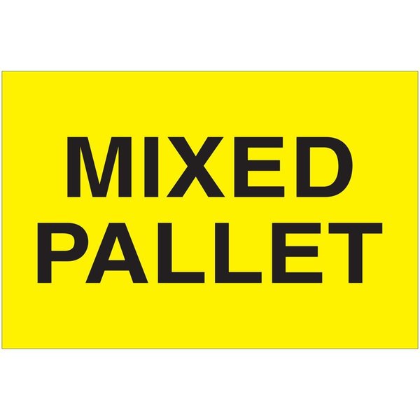Box Partners 2 x 3 in. Mixed Pallet LabelsFluorescent Yellow DL1622